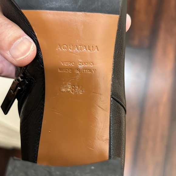 Aquatalia Women's Vanie Weatherproof Leather Booties size 8.5 - Picture 9 of 12